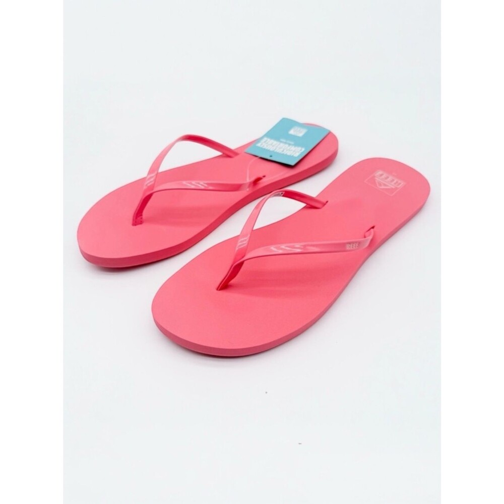 Reef Bliss Nights Flip Flop Sandals Cushioned Comfort Lightweight Pink 10 NEW